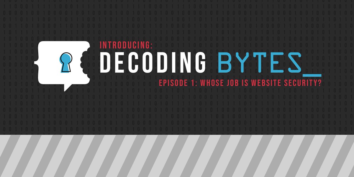 SiteLock's tweet image. Whose job is website security anyway? We’ve got the answer on #DecodingBytes. Watch, learn, and share! bit.ly/2urN4Jw