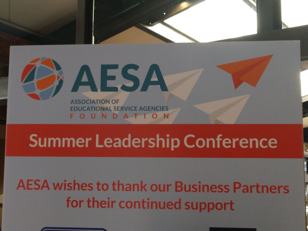 SchoolSoftware's tweet photo. Excited to be attending the AESA 2018 Summer Leadership Conference.  Great speakers and great opportunity to visit with educational leaders from around the country.  #AESA_SLC18 https://t.co/wFy90glrY2
