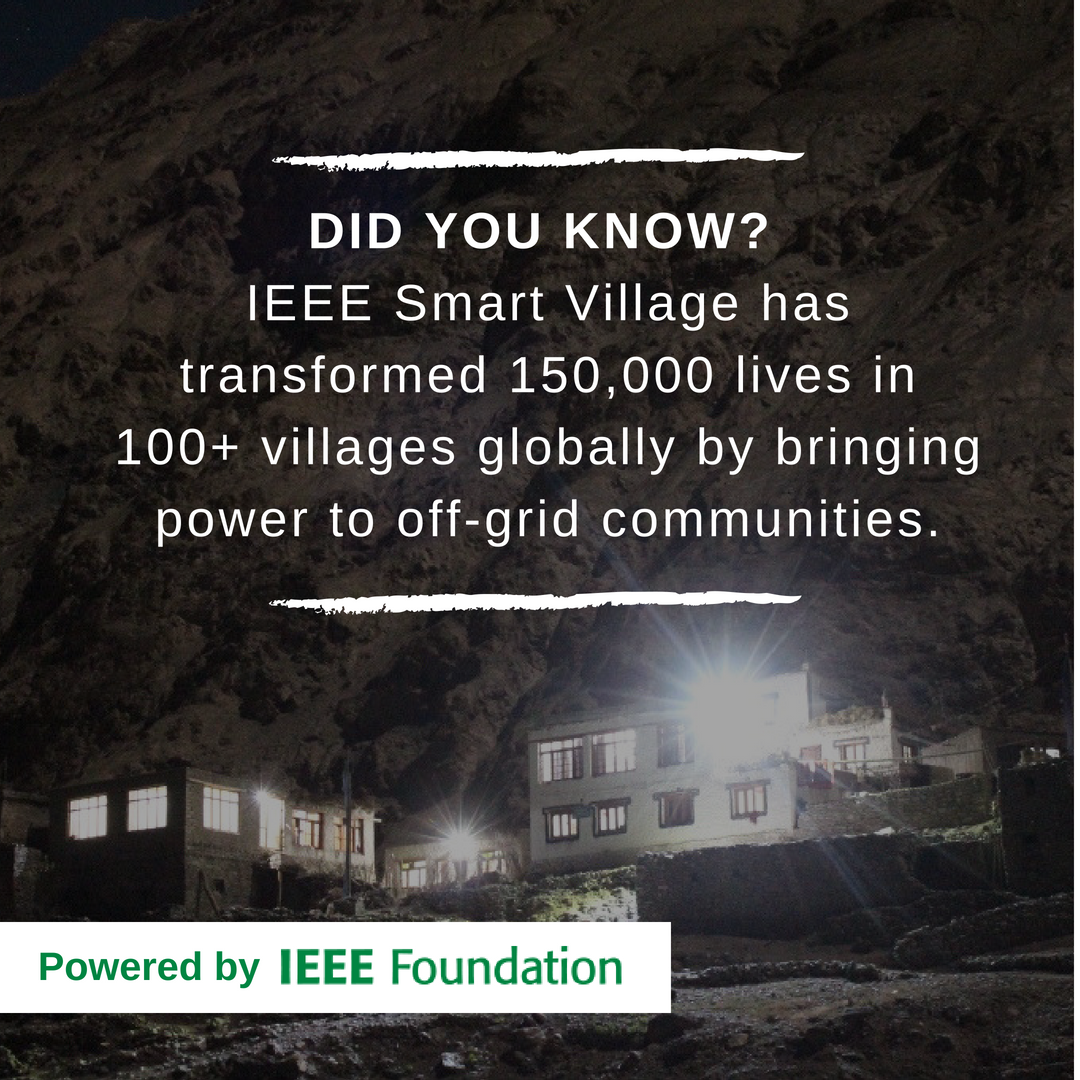 IEEEorg's tweet photo. Did you know? An estimated 1.1 billion people around the world today live without any access to electricity. @IEEESmartVillage is working to decrease that statistic: https://t.co/FHDFLTMjG0 @IEEEFoundation https://t.co/blb6PWB8ao