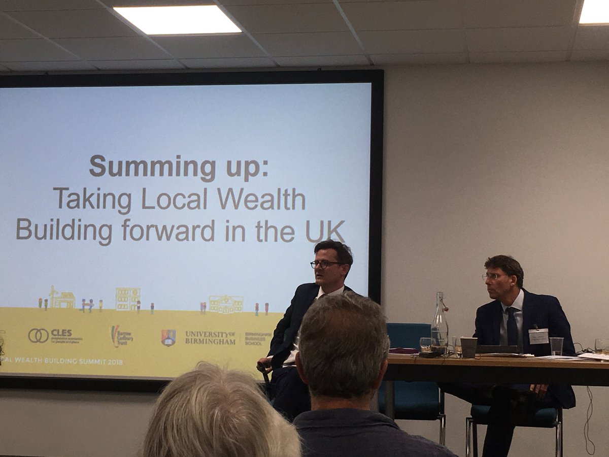 RogersSian's tweet photo. Good reminder from @nmcinroy summing up @CLESthinkdo #LWB18 that #localwealthbuilding is ultimately about hard work being done by lots of people grafting in communities across the land - and that’s the truth - you know who you are!! https://t.co/YJ1YwjsMA2