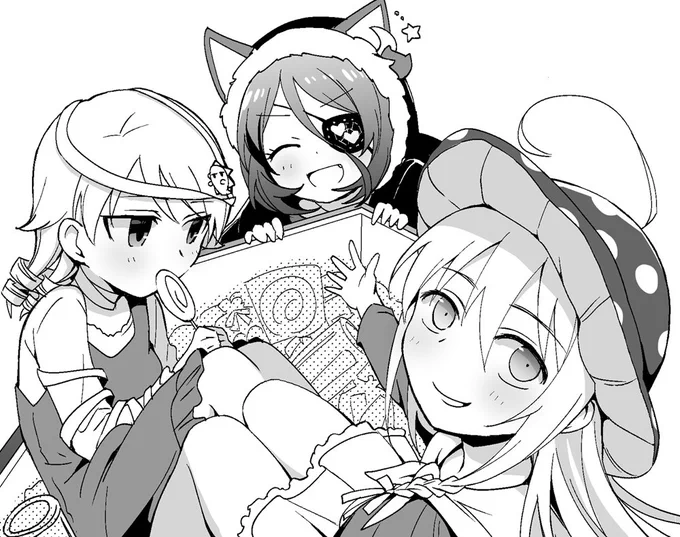 秋の歌姫とカラマス用にサークルカット描いたので見てください 
