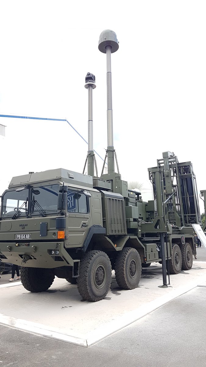 DPMHAUS1's tweet photo. .@byMBDA Showcases Enhanced modular air defence solutions #EMADS system at #FIA18. Final Italian contract expected this summer; entry into service approx. 2021. https://t.co/6YE5zPxhES #AirDefence https://t.co/ZfvPvOg7L6