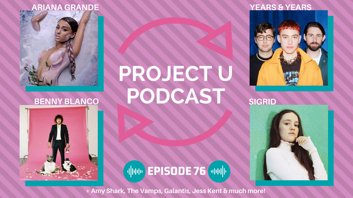 projectudottv's tweet photo. A new #ProjectUPodcast is here! We talk 'God is a woman', new albums from Years & Years, Amy Shark, Yungblud and The Vamps + the big singles of the week.
It's a fun one!
https://t.co/8UsS6QK7R7 https://t.co/4SpI9YNQ4w