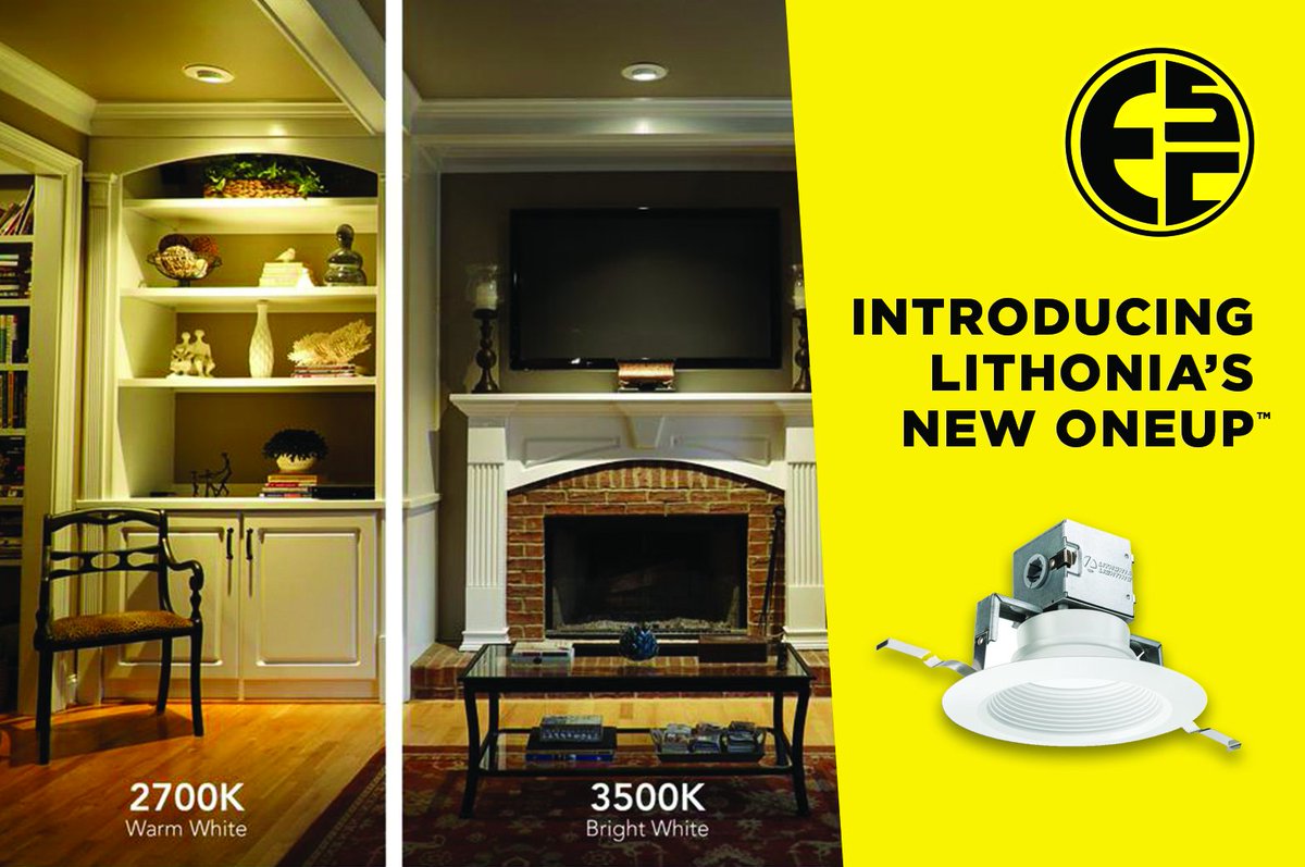 Electrozad's tweet photo. Introducing the OneUp family of residential downlights. 
These all-in-one LED fixtures include an integrated junction box for direct wiring, and take less than 1/3 of the time to install versus a conventional incandescent can. Contact us today for further information! #lithonia https://t.co/RnoODEJRsr