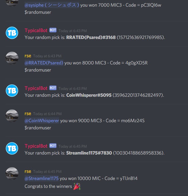 hot_altcoins's tweet photo. Ongoing activities
#mic3 $mic3 #mousecoin $GIVES #GIVES #Givescoin #giveaways #cryptocurrency #FLX $FLX #FLEXINODES #FREE #MONEY https://t.co/nnbX5Frera