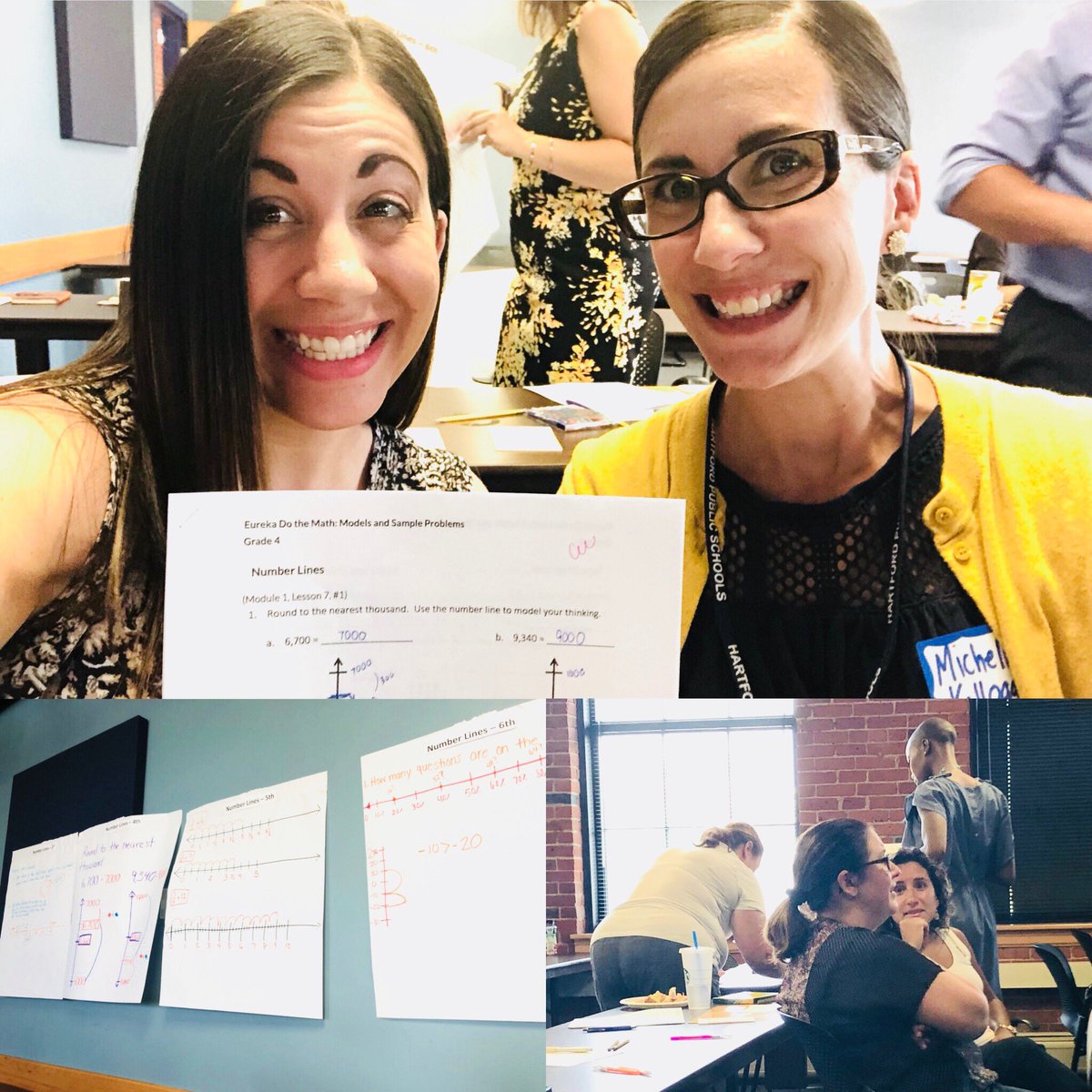 theHARTofMATH's tweet photo. New HPS eLead Initiative math coaches spending this beautiful summer day learning about Mathematical Modeling @AchievementNet @msboratko #mathgains #summerlearninggoals https://t.co/4Y41MWvbYi