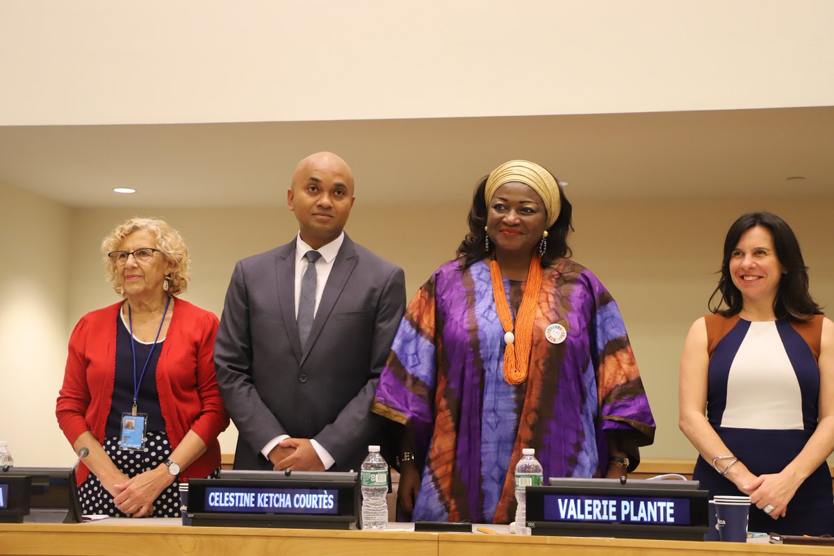 GlobalTaskforce's tweet photo. The importance of the visibility of women mayors in scaling #SDG localization has been demonstrated in the opening at #Local2030 meeting #HLFP2018 #HLPF!
#Listen2Cities with female leadership! https://t.co/h6e7xzItyQ