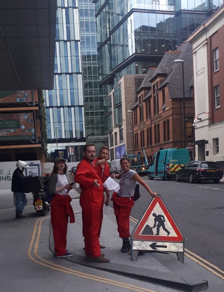 TheNWTC's tweet photo. The RED 🔴 and BLUE 🔵 team are well on their way to location #2 and ahead of the hunters 💪 Will they manage to solve clue #3️⃣🤔🔎?! https://t.co/Xq7KgkZXpo