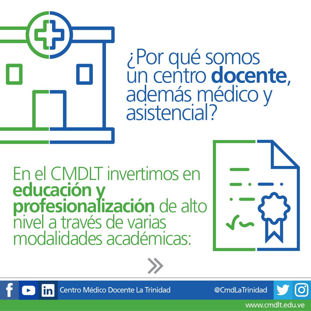 ¿Sabes por qué somos una institución docente? Invertimos en programas académicos que aseguran la sostenibilidad de nuestro modelo asistencial: goo.gl/L65Yjg