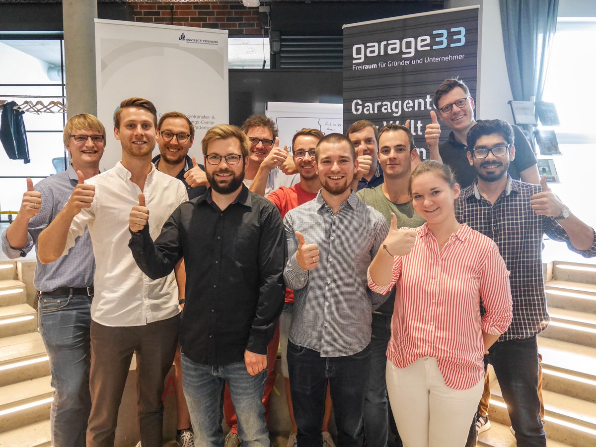 Erste Jurysitzung zum #GründerstipendiumNRW in der garage33 an der Universität Paderborn.