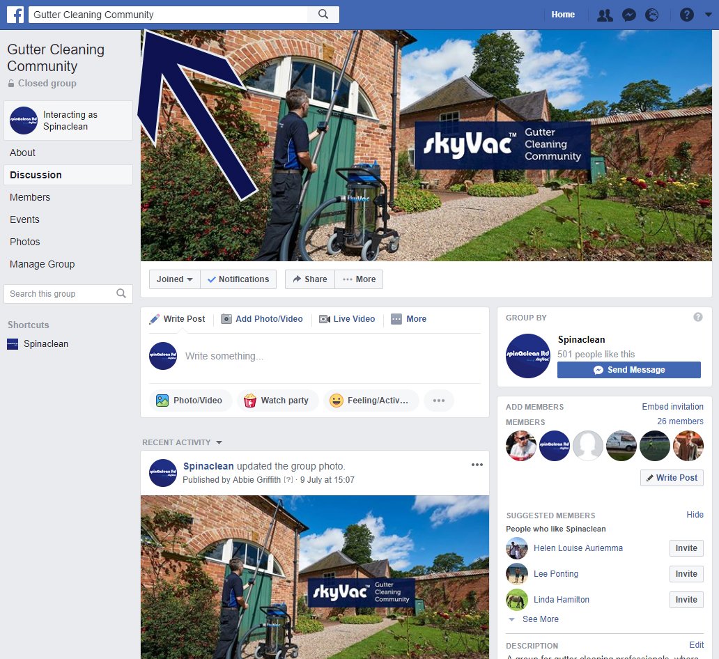 spinaclean's tweet photo. Don't forget to join our group on #Facebook. Where you can partake in exclusive news, advice and network with the #guttercleaning community.

No entry requirements, just click to join our group through our page, or search for it using the search bar! 

https://t.co/EJ91nZSIHO https://t.co/8ek0wzfQID