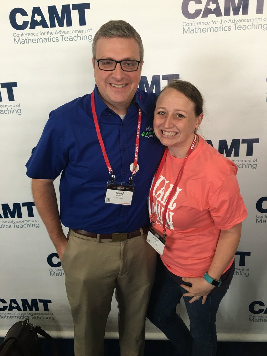 DaveSurdovel's tweet image. Great seeing you @AshleyIvy06 at @CAMTtweets #CAMT18 #GotMath