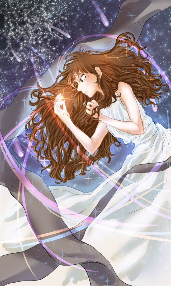 트레카 루리 틀없이 올려봐요! 검색해보니 달을 상징하고 두루마리(양피지?)를 들고 있다길래 어케 넣기만 겨우 넣어봤음....(연출알못