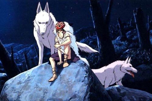 ObsidianRain87's tweet photo. Felt like chillin with wolves today...#princessmononoke #ghibli #wolflover #backtohomework https://t.co/eQmZahfkxJ