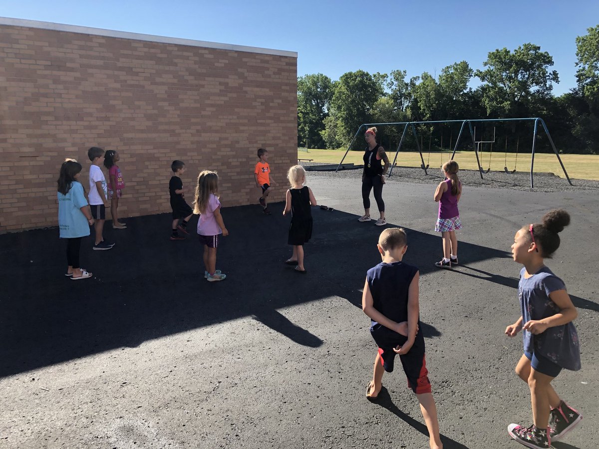 Summer School Fitness Forever! Learning about Jazzercise with Mrs. Roberts! @clintoncommscho