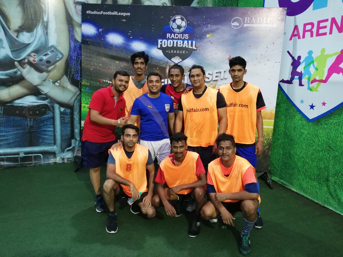 radiusdeveloper's tweet photo. The winners of the first-ever #RadiusFootballLeague is Team #JLL! Let’s hear it for the champions!
#RadiusFootballLeague #RFL #Football #FIFA18 #FIFA #fifafun #FIFAMadness @JLLIndia https://t.co/Ee2J6Z1qOM