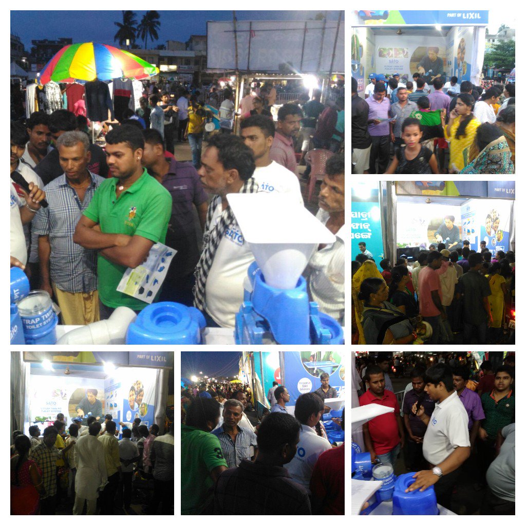 #PuriRathyatra is one of the big local #fairs happen in India where more than million people visit. #SATO utilizes this opportunity on #demonstration of #watersaving #toilet technology for #odf India. #swachhabharat <a href="/sbmodisha/">SBMODISHA</a> <a href="/swachhbharat/">Swachh Bharat Mission - Grameen</a> <a href="/LSBA_Bihar/">Lohiya Swachh Bihar Abhiyan</a> <a href="/nirmalbangla/">Mission NirmalBangla</a> @ToiletICO