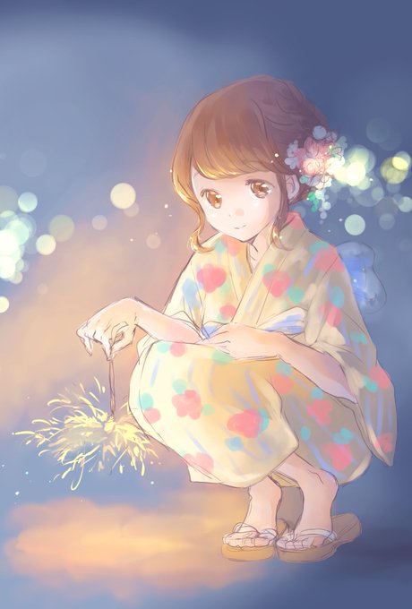 線香花火のtwitterイラスト検索結果