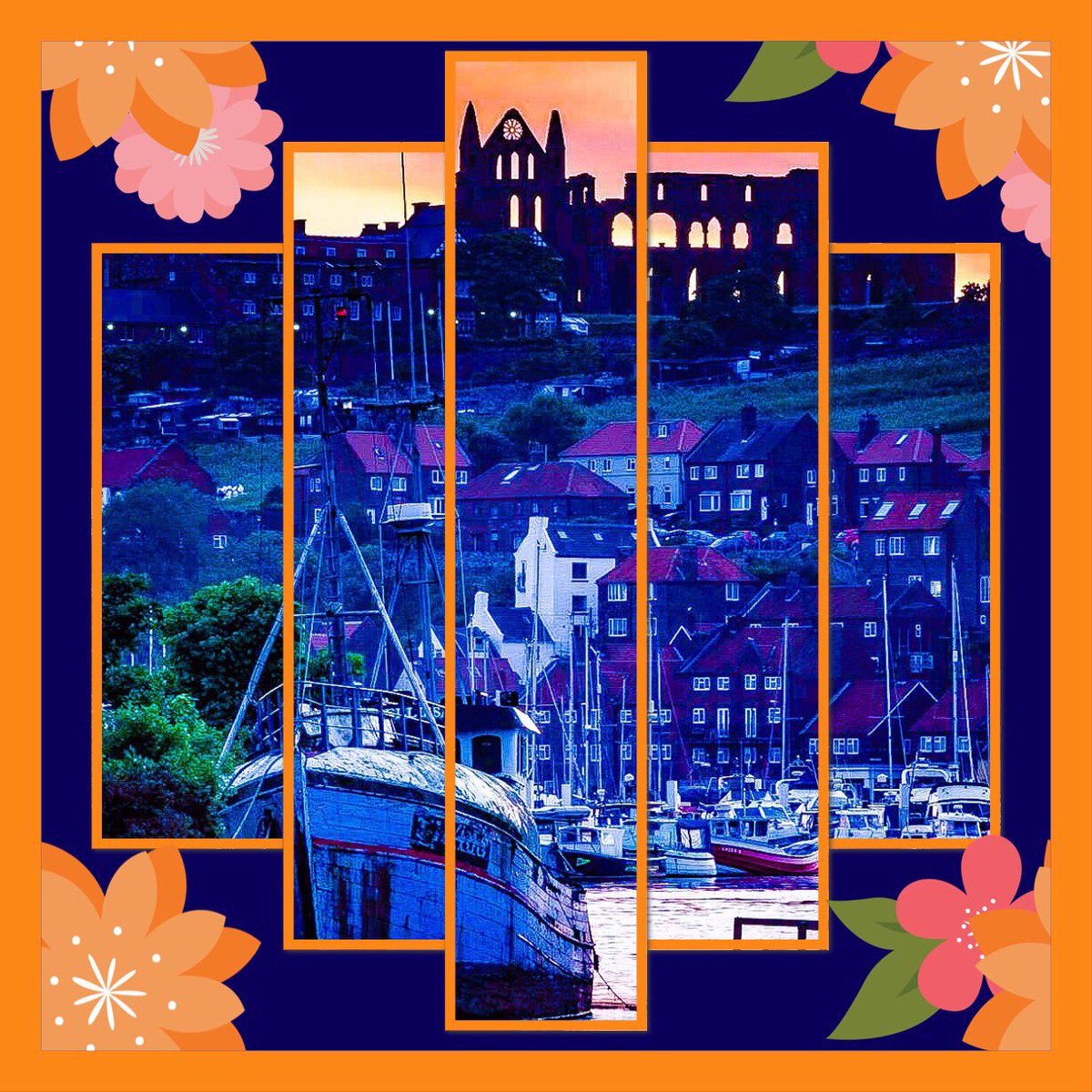 sanshui596's tweet photo. #Whitby a #seaside #town in #Yorkshire, #northern #England, split by the #RiverEsk. On the #EastCliff, overlooking the #NorthSea, the #ruined #Gothic #WhitbyAbbey was #BramStokers #inspiration for โ#Draculaโ. Nearby is the #Church of #StMary, reached by #199steps. #CaptainCooke https://t.co/0xTiAK1Jtc