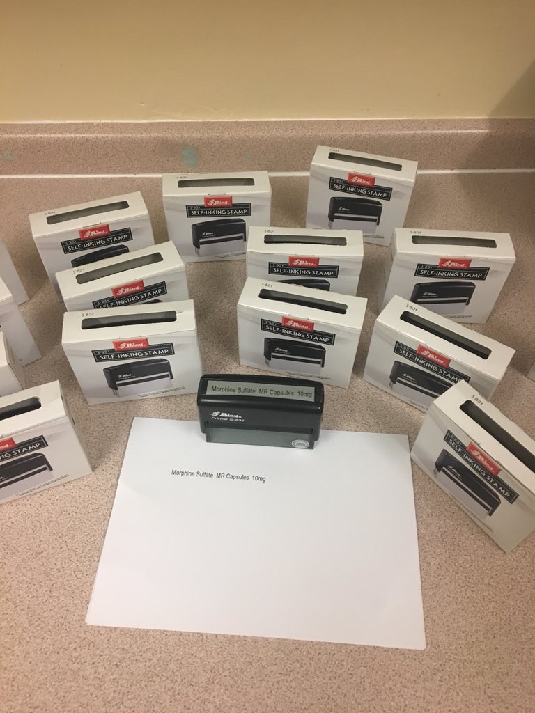 We’re hoping to pass our CD audit every time with our fab new Controlled Drugs record book stamps