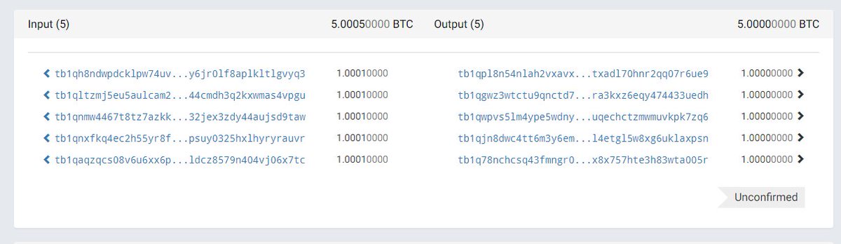 SamouraiWallet's tweet image. Successfully completed internal testing of multi-person Whirlpool collaborative Tx.  5 people spread across 3 countries, a single Whirlpool cycle, an off the charts Boltzmann score. All without ever giving up private keys or trusting a 3rd party.   tchain.btc.com/de122074533429…
