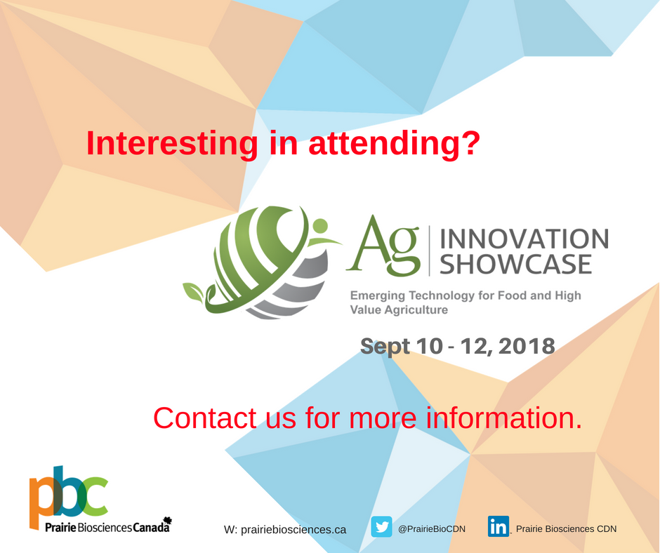 PrairieBioCDN's tweet photo. Are you a Small and Medium biosciences company in the Prairie Region & are interested to attend the AG Innovation Showcase? Contact us at https://t.co/bu5PGmddXp to find out more info.
#PrairieBioCDN #BioMB #AgWest #bioAlberta https://t.co/MfErZk1wN3