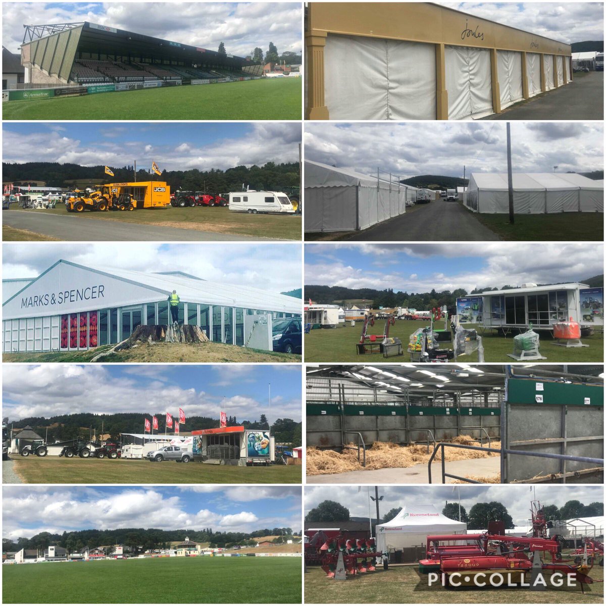 #RoyalWelshShow preparations here at the Showground!