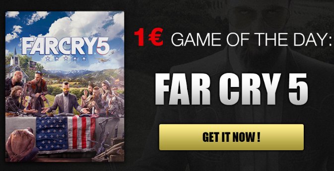 1 EUR Game CDKEY today ONLY on IGVault! #FarCryV
Participate to win!
Please Check:bit.ly/2ufzbNi
Don't forget to register in advance