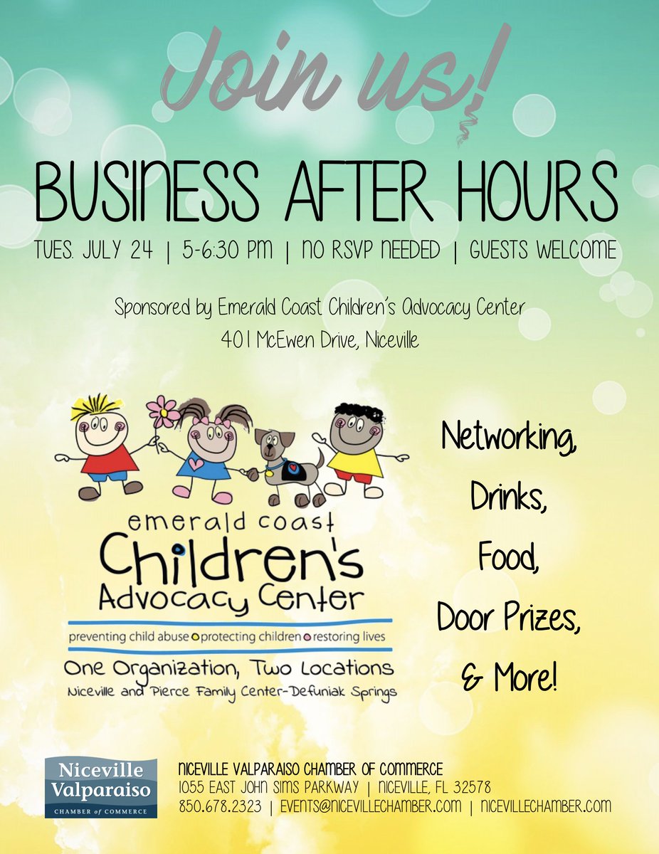 Please join us and the for a Business After Hours Event! We will be getting together for networking, drinks, food and door prizes! See you July 24th from 5-6:30pm!
See flyer below for details!