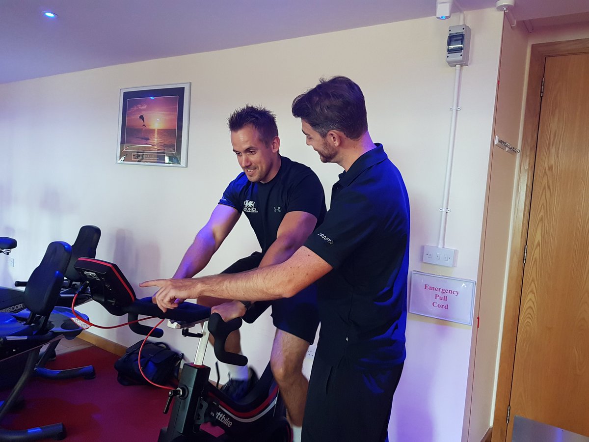 Our Fitness Manager Gareth receiving his <a href="/wattbike/">Wattbike</a> training today.