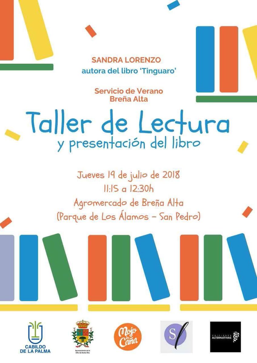 _sandralorenzo's tweet photo. Taller de lectura y presentación de #tinguaro #book #libro gracias a #mojodecaña #ayuntamientodebreñaalta #cabildoinsulardelapalma #edicionesalternativas #vagabondjoe @vagabond_joe @miguelcalerolastricias @sandralorenzoescritora @ramosperezraul @jonathanfelipelorenzo @mojodecana https://t.co/wOKBZeC3Wu