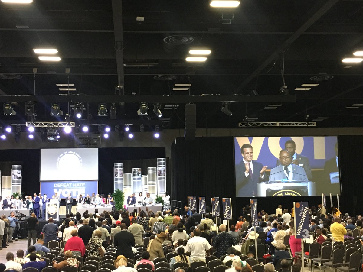 NAACP's tweet image. While the people of #PuertoRico are already American citizens, especially in light of the inequities they are facing, the #NAACP reaffirmed its strong support for full statehood of #PuertoRico at the #NAACPConvention.
￼🇵🇷🇺🇸