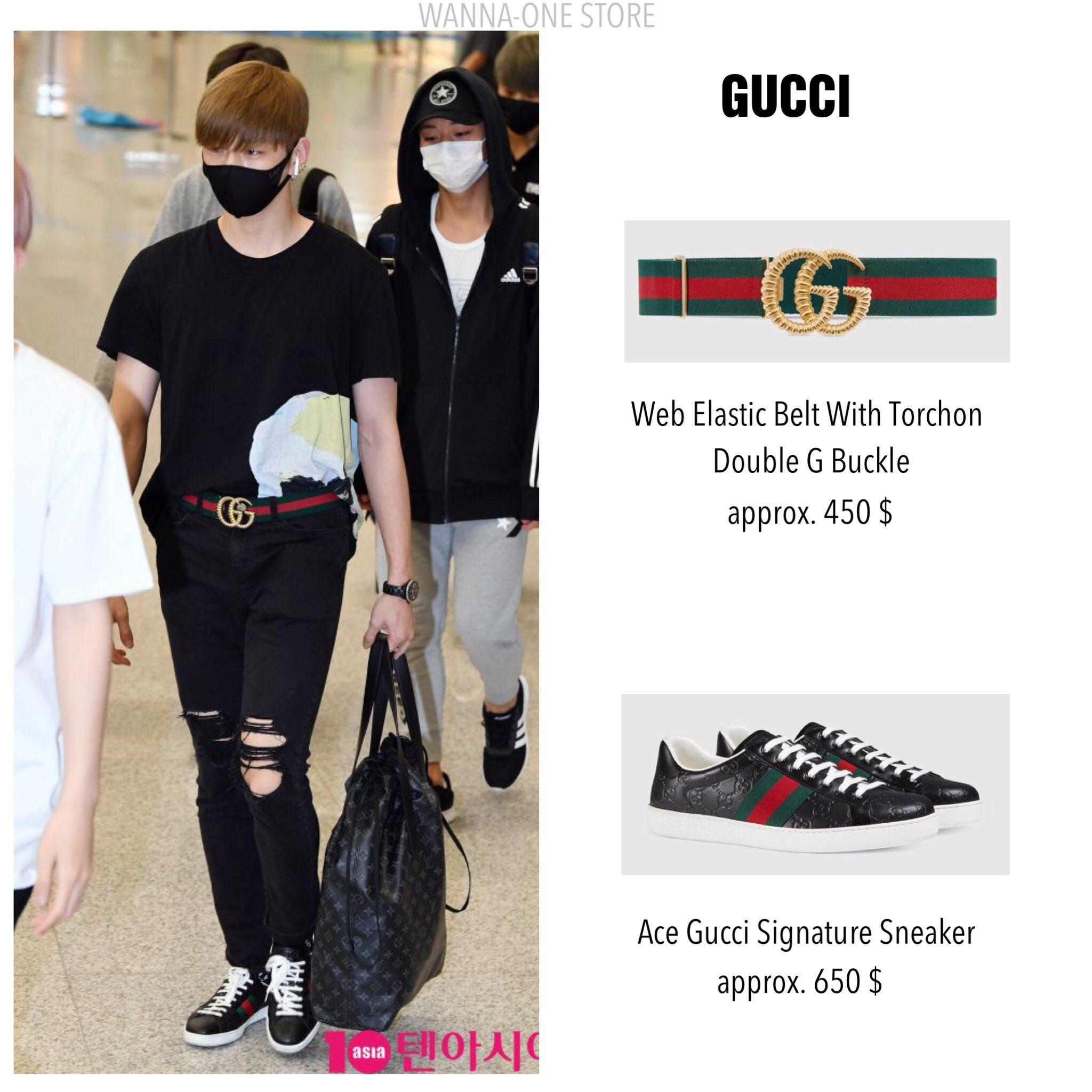 gucci web elastic belt with torchon double g buckle