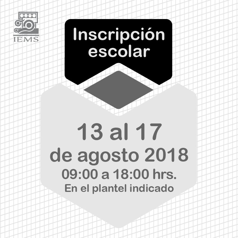 IEMS_CDMX's tweet photo. #FelizMartes 

Si saliste sorteado en el proceso de nuevo ingreso 2018-2019, te compartimos las fechas en las que debes inscribirte 👇 https://t.co/HXXQ8tQ8xk