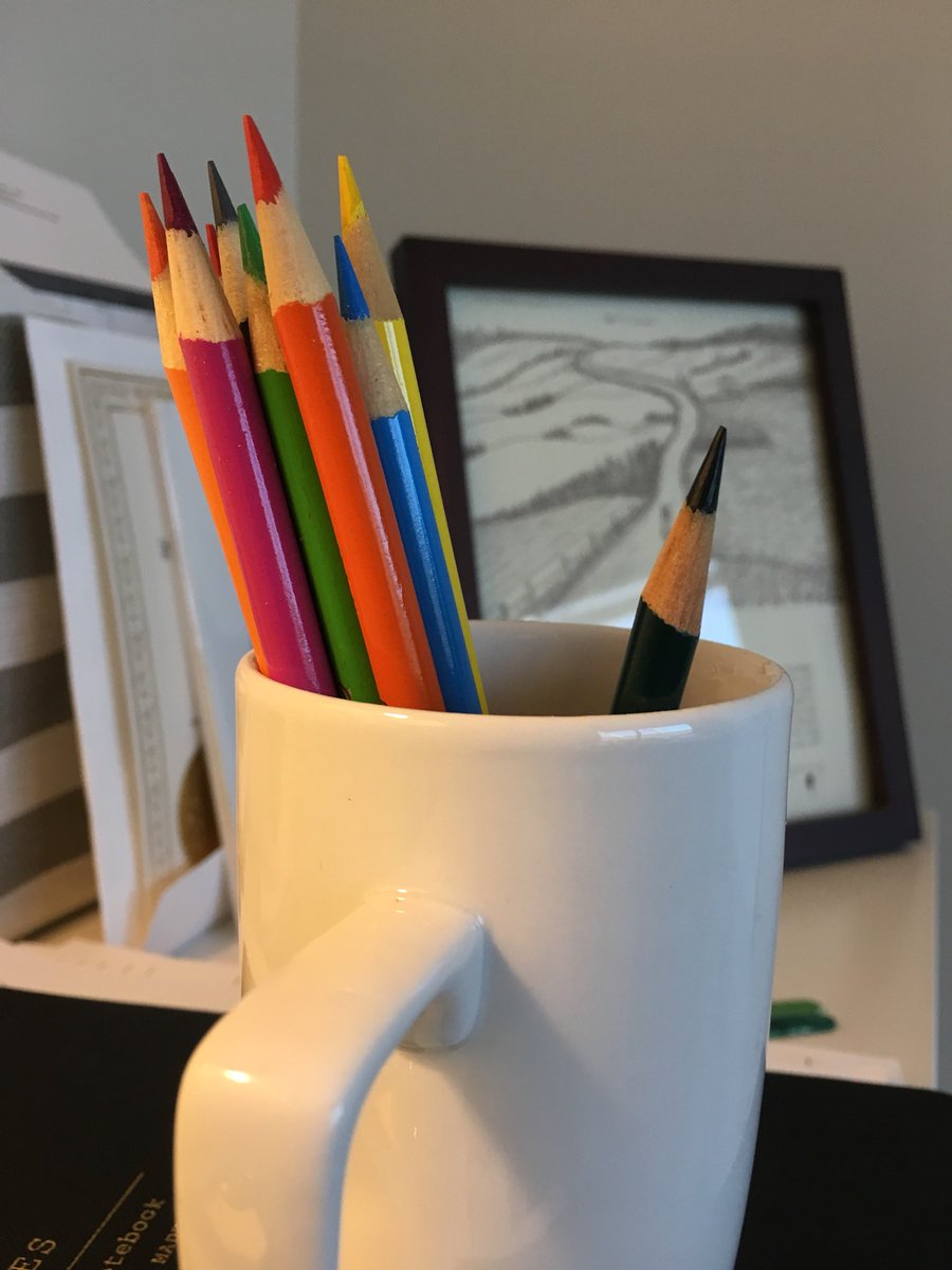 Just sharpened... guess which colour I mark down new @MontessoriPEI family inquiries in?? #ThatSaysSomething! #montessori #PEI #expansion