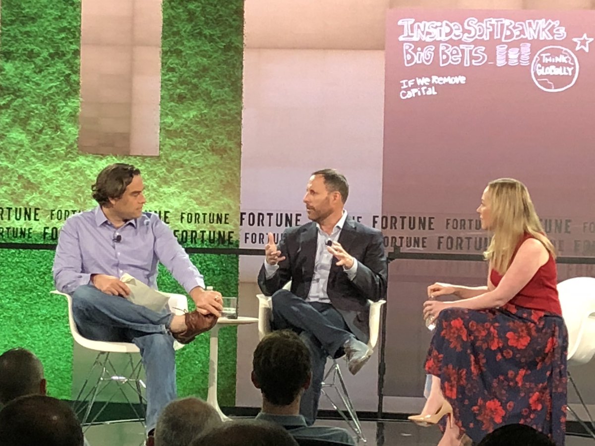 “Nail it, then scale it” - what happens when you remove capital as a constraint? <a href="/axios/">Axios</a>’ <a href="/danprimack/">Dan Primack</a> chats with <a href="/SoftBank/">SoftBank</a> investors Jeffrey Housenbold &amp; Lydia Jett about their investment philosophy at <a href="/FortuneMagazine/">FORTUNE</a> #FortuneTech #AI #Data