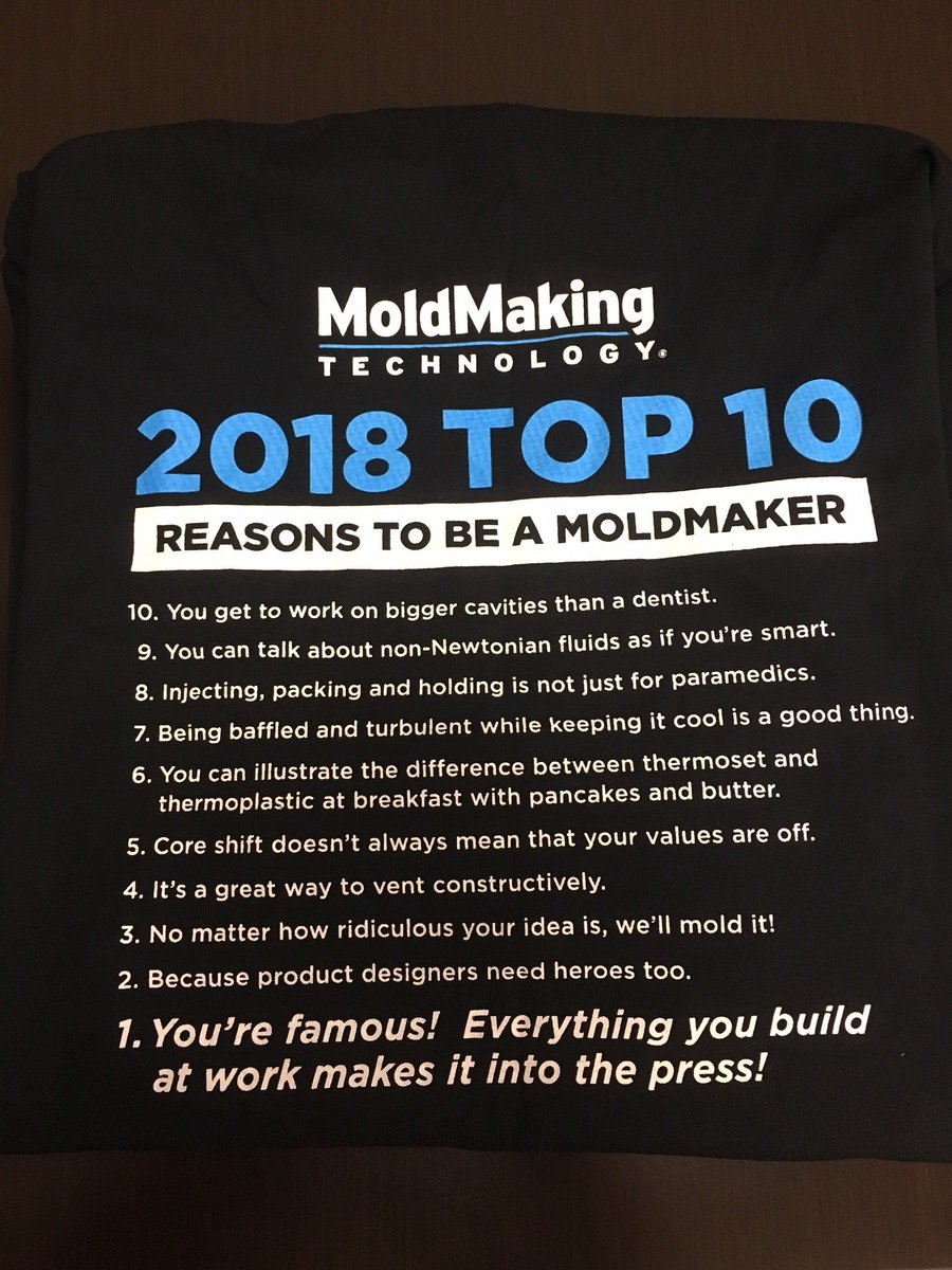 CavalierTool's tweet image. A BIG Congratulations to Cavalier&apos;s own Paul Magro on winning the #1 spot for this year&apos;s &quot;Top 10 Reasons to be a Mold Maker&quot; contest! Way to go Paul &amp;amp; all that participated! 🤣#cavaliertool #moldmakingtechnology #top10reasonstobeamoldmaker #people #cavalierarmy