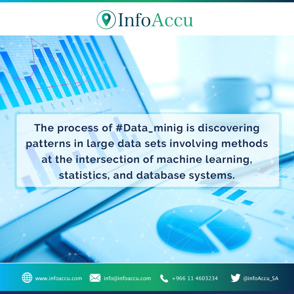 InfoAccu_SA's tweet photo. What is the process of #Data_minig ? #data #IT #InfoAccu https://t.co/0cwPfGJXib