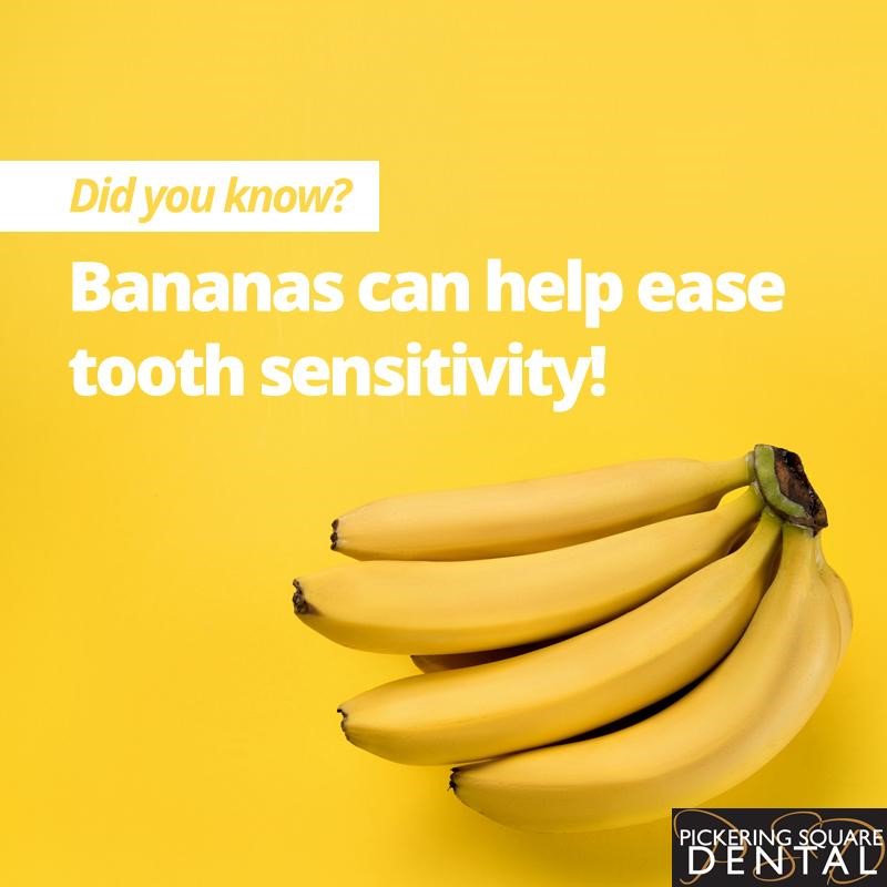 PickeringDental's tweet photo. Are you fond of eating bananas? #bananas #toothcare #toothsensitivity #sensitivetooth https://t.co/kRzzTHddz1