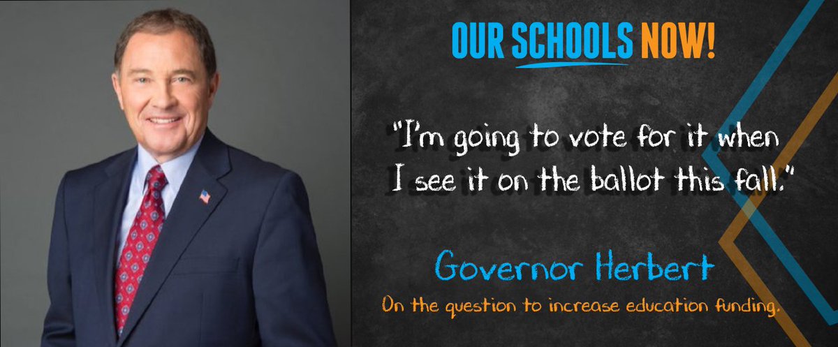 ourschoolsnow's tweet photo. Governor Herbert is voting for Utah students and teachers this November.

Are YOU?

LIKE this post if you're joining with the Governor in support of Utah schools! https://t.co/vAKGkAXTBK