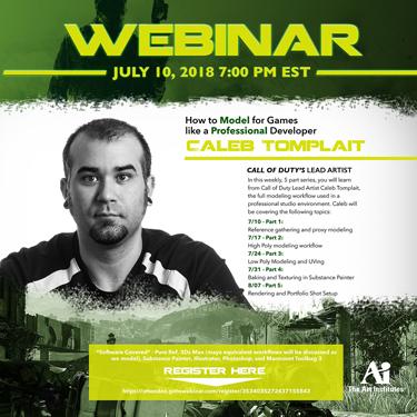 AiCampusCommon's tweet photo. HOW TO MODEL FOR GAMES LIKE A PROFESSIONAL!
5 Part Series Starting Tonight at 7 PM ET

In this weekly 5 part series, you will learn from Call of Duty Lead Artist Caleb Tomplait the full modeling workflow used in a professional environment. 

Register here: https://t.co/x4HkPbsOUe https://t.co/mZGtT00KjB