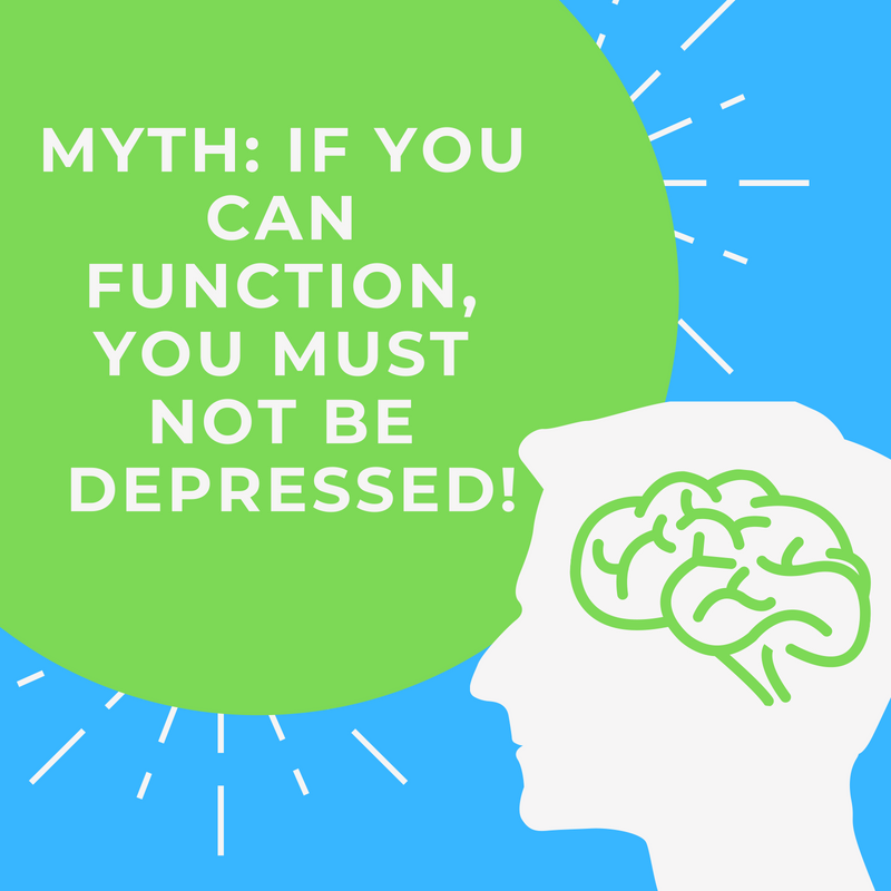 asmileisproject's tweet photo. MYTH: If you can function, you must not be depressed.
While depression can be debilitating, for many depression is a silent fight. Check-in with yourselves, your friends, and your family. Depression makes it hard to reach out, but we can make the distance a little bit shorter. https://t.co/Yx5et9ZSRA