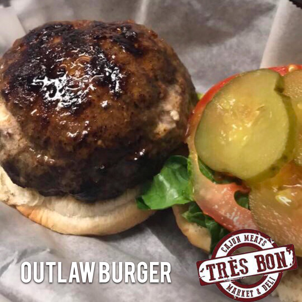 tresbonmeats's tweet photo. Today’s Cajun BBQ Specials are served! #outlawburger #tresbonappetit  #crawfishdip #cracklings #riverridge #nolafoodie #nolacajun #riverridge https://t.co/OHPGCcr3fO