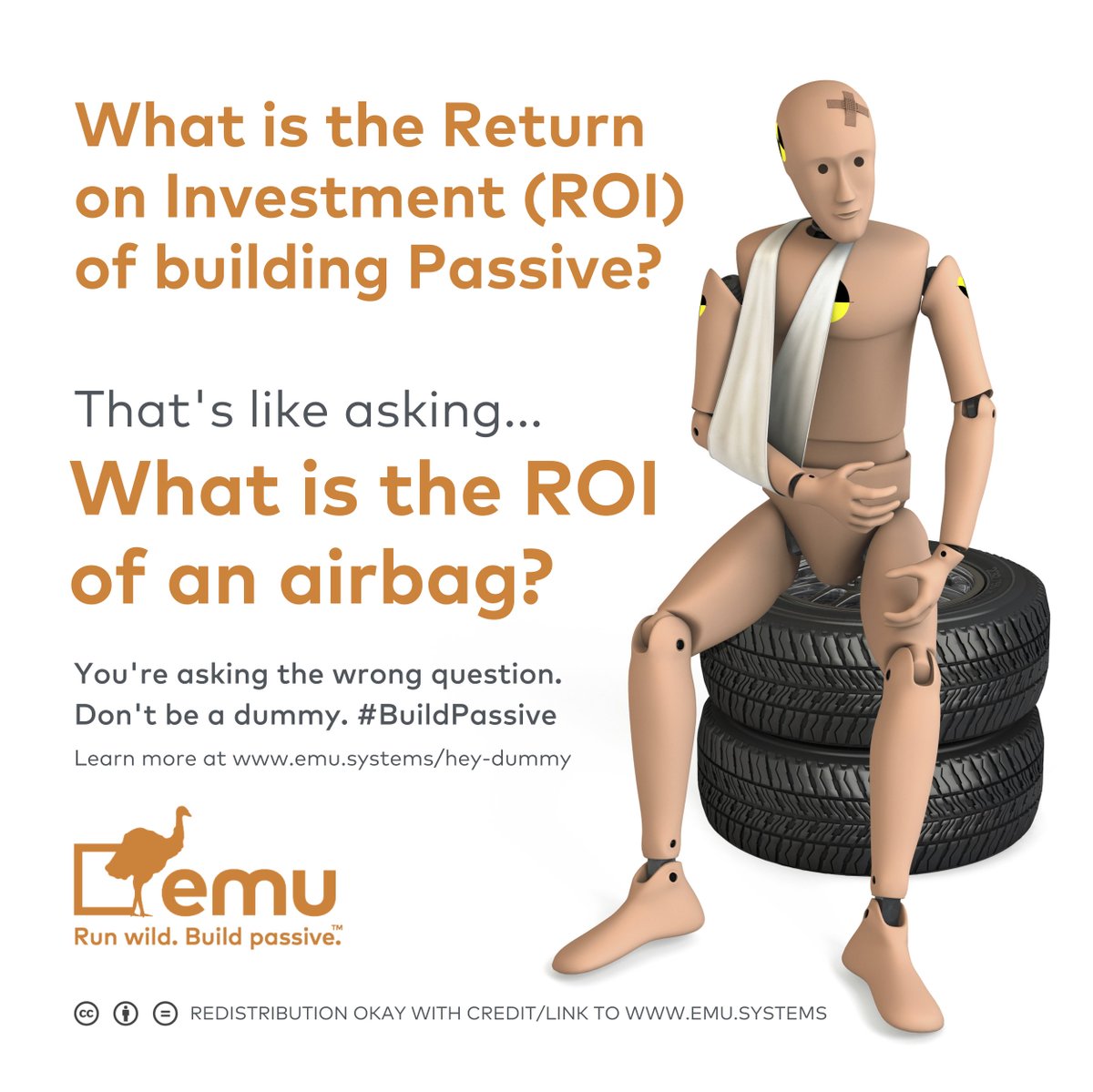EmuBldgScience's tweet photo. What is the Return on Investment of #building #passive? Well, “What’s the ROI of an airbag?” Don’t be a dummy. #BuildPassive. Learn more at https://t.co/Xywh1K2AC5 OR come to our next #Denver #PassiveHouse #HappyHour - Aug 30th - https://t.co/9yINOspOpW https://t.co/Gtyq4pr1bA