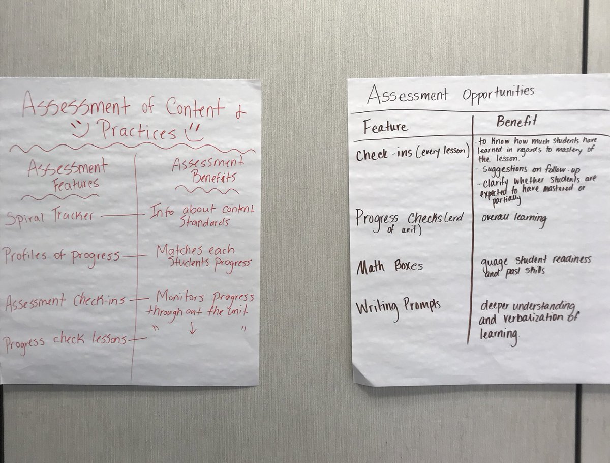 jmsteele2017's tweet photo. Teacher-made (jigsaw) assessment charts. #MOEverydayMath #teachercollaboration #cpsbest https://t.co/KNnnAggdB3