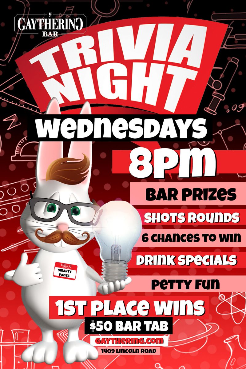 Every Wednesday!!! Trivia Night @ Gaythering Hotel!! Come, Join us and have Lots of Fun!

#gaytheringhotel #Gaythering #juansacomironoff <a href="/Gaythering/">Hôtel Gaythering NSFW 😈</a> <a href="/MiamiGayBlog/">Miami Gay Blog</a>