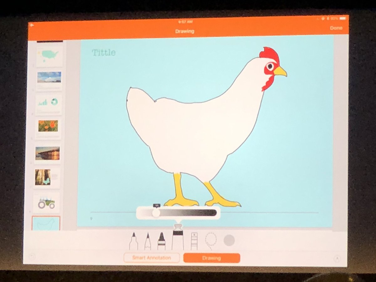 pabt65's tweet image. That’s one good looking chicken. #ADE2018 #EveryoneCanCreate @AppleEDU #AppleADEChat