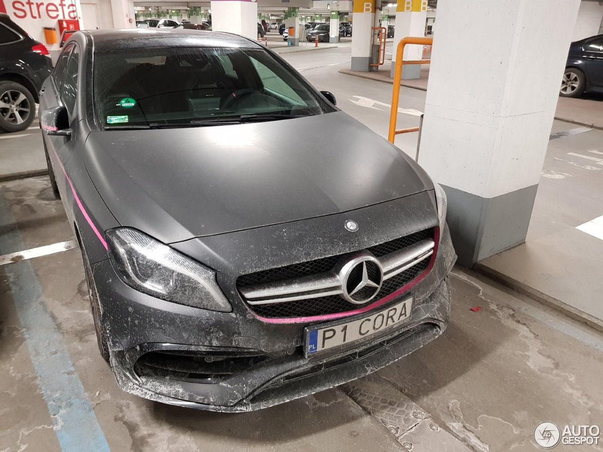 Mercedes-AMG A 45 W176 2015 spotted in Warsaw! tinyurl.com/y93vj3jv