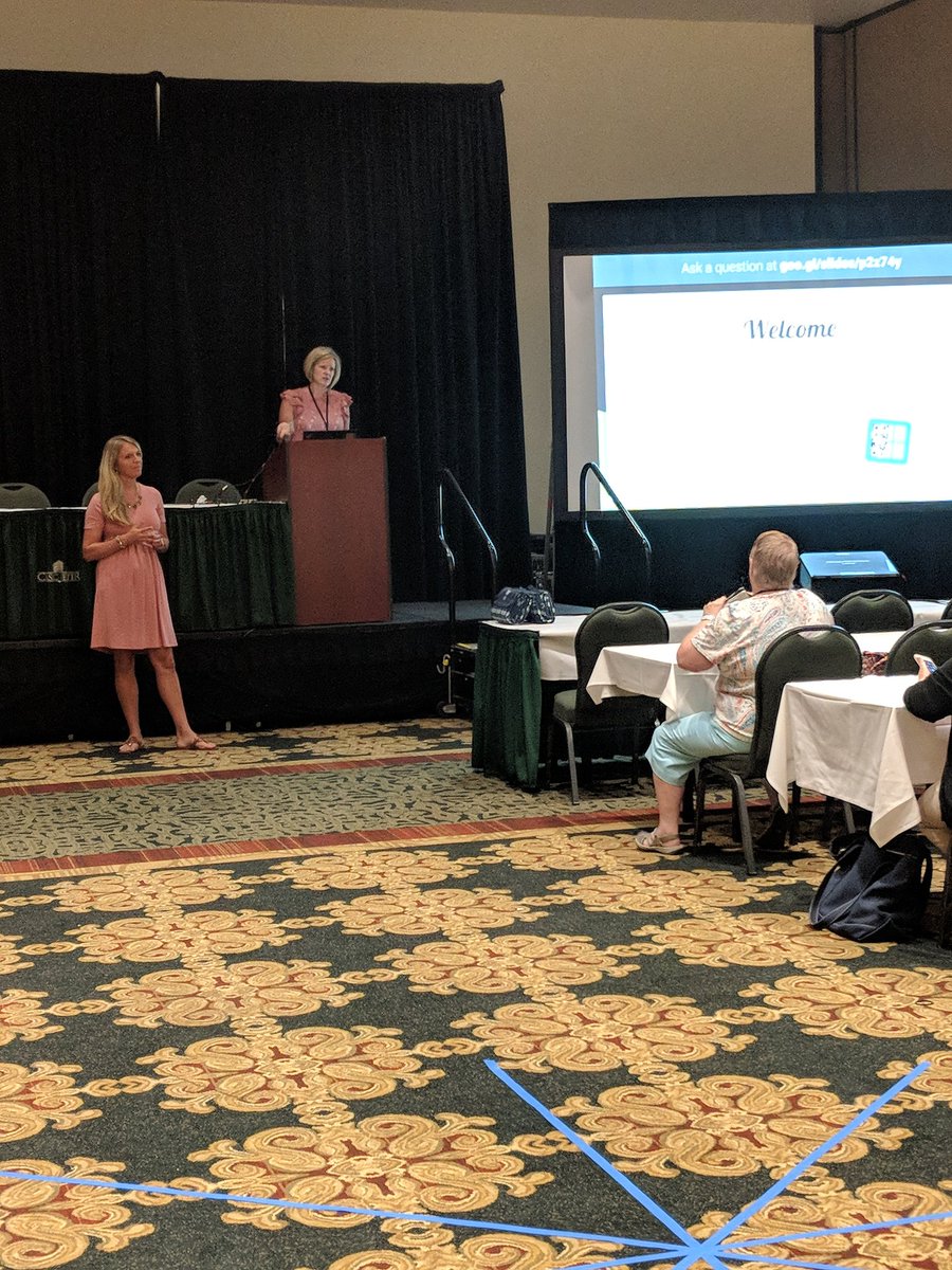 GCPSCTE's tweet photo. Jenn Lopez and Monica Ebelhar present on connecting personal experiences, technology, and content in food science classrooms at #GACTE2018 #TakingCareOfBusiness #CTE #PromiseofGwinnett 👨‍🍳👩‍🍳🍳 https://t.co/rr0YLWPMEA