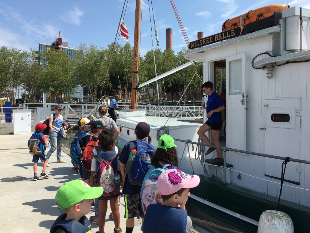 UrbanAdvSquad's tweet photo. This week’s #SquadonStage integrates theater &amp; history, focusing on D.C.’s role in the War of 1812. We’re boating on the #AnacostiaRiver thanks to a partnership bet. @livingclassroom &amp; @NatlParkService. #History #NoSummerSlide #ExperientialLearning #UASSummer2018 https://t.co/ErUaAnOFIM